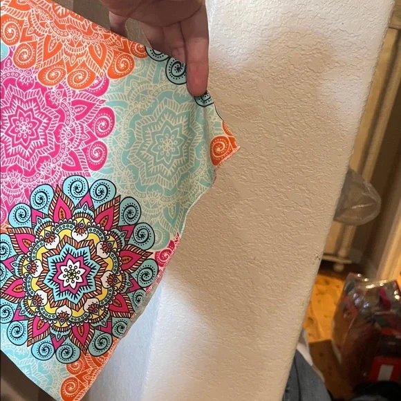 Vibrant Multicolor Mandala Kimono Top - Picture 4 of 10